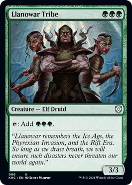 Llanowar Tribe (66) [KHC]