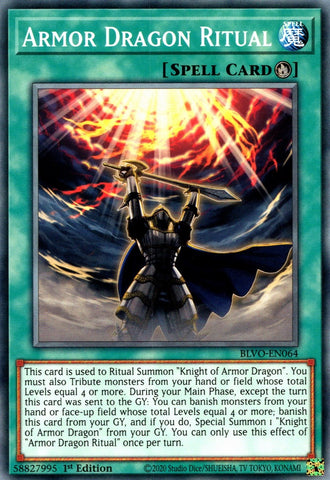 Armor Dragon Ritual (BLVO-EN064) [BLVO]
