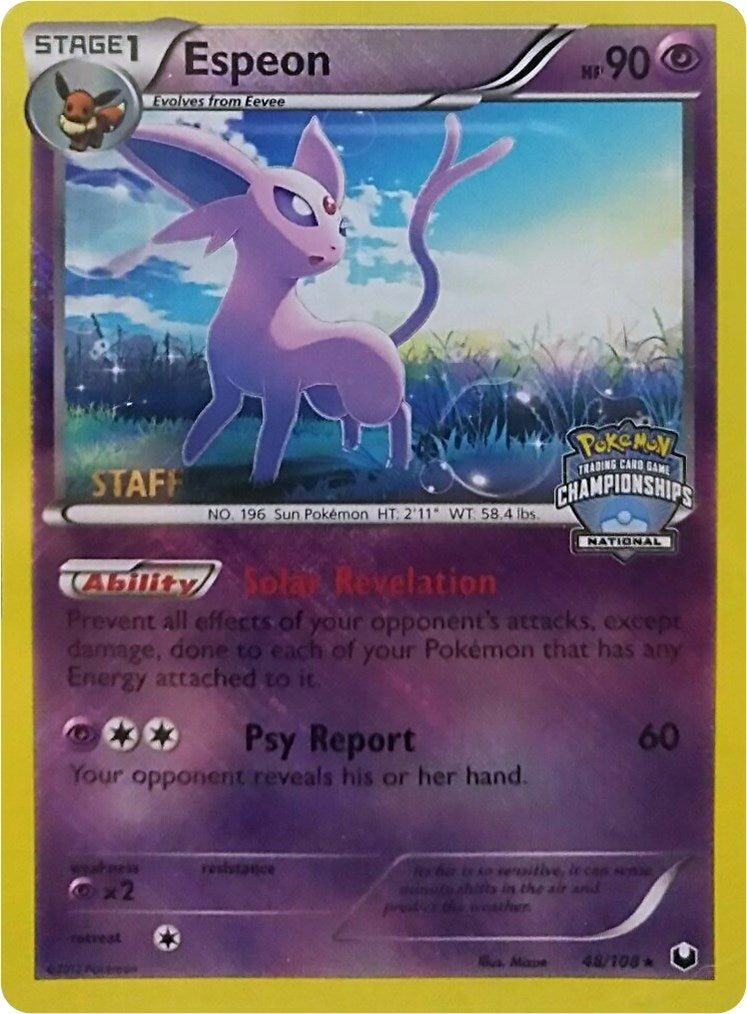 Espeon 48 108 National Championships Staff (048/108) [PR]