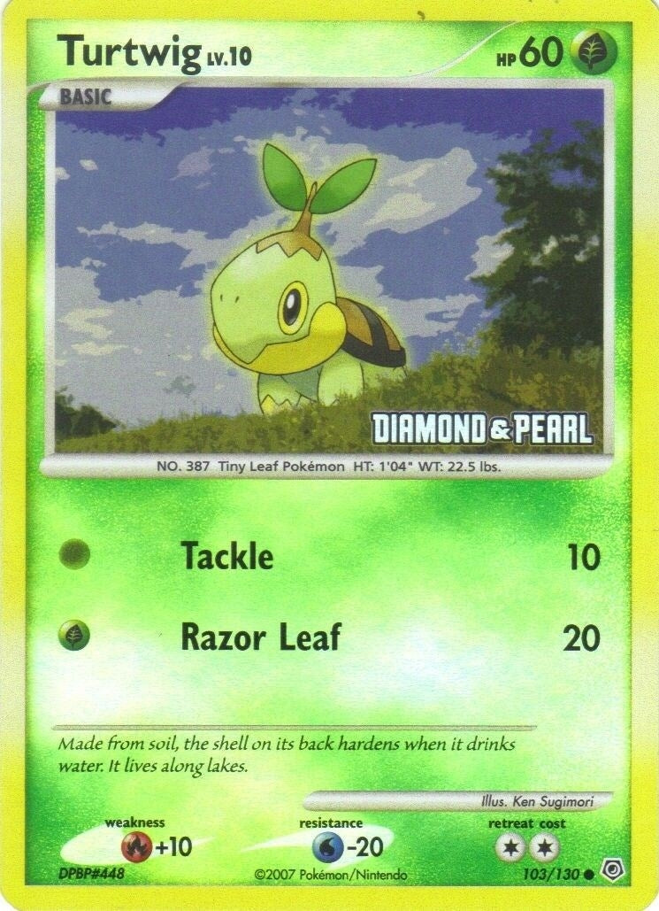 Turtwig 103 130 Diamond and Pearl (103/130) [BKP]