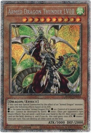 Armed Dragon Thunder LV10 Starlight Rare (BLVO-EN001) [BLVO]
