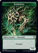Elemental Elf Warrior Double sided Token [KHC]