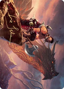 Dragonkin Berserker Art Card Gold Stamped Signature (32) [ASKHM]