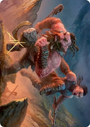 Dwarven Reinforcements Art Card Gold Stamped Signature (33) [ASKHM]