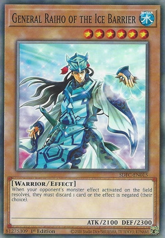General Raiho of the Ice Barrier (SDFC-EN015) [SDFC]