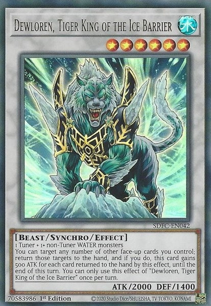 Dewloren Tiger King of the Ice Barrier (SDFC-EN042) [SDFC]