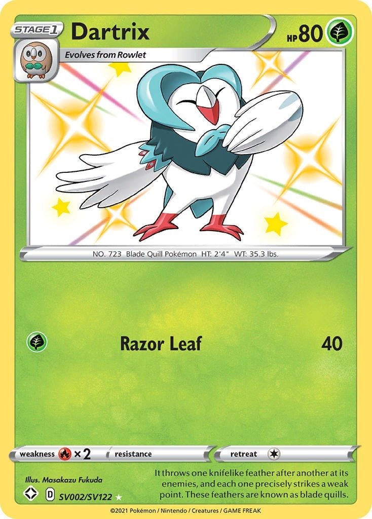Dartrix (SV002/SV122) (Shining Fates: Shiny Vault)