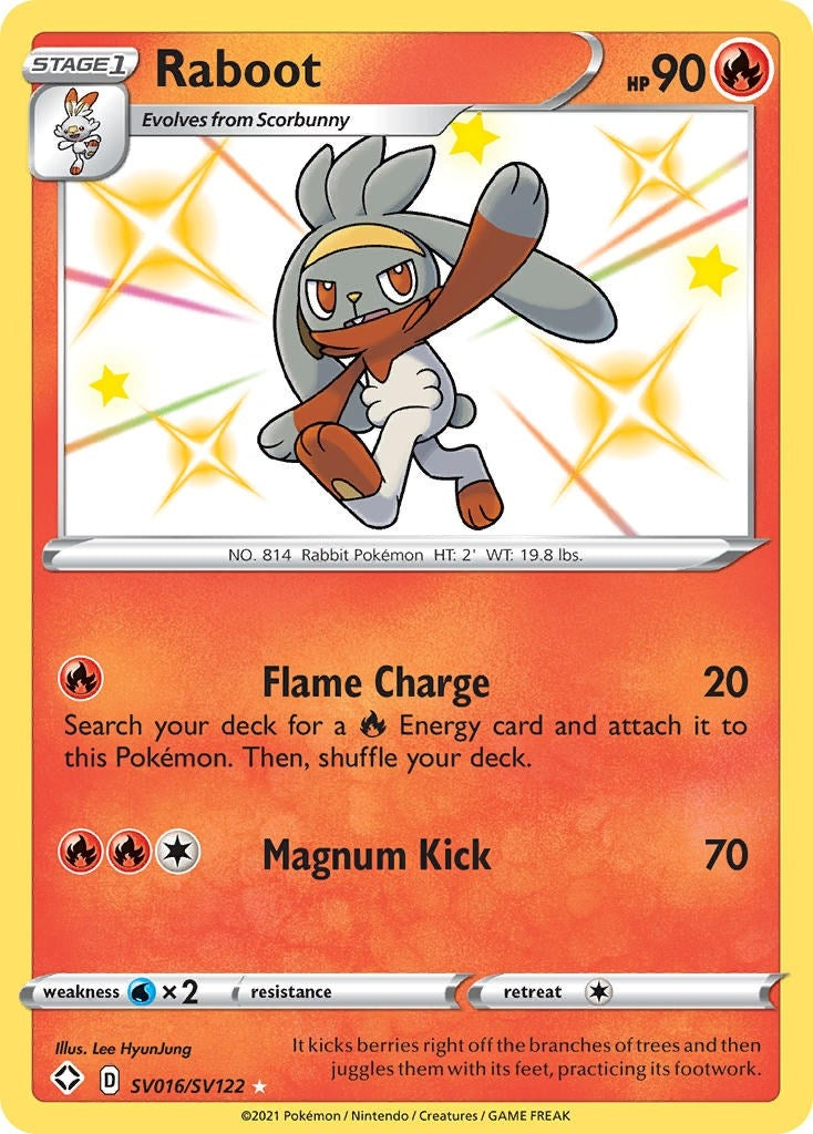 Raboot (SV016/SV122) (Shining Fates: Shiny Vault)