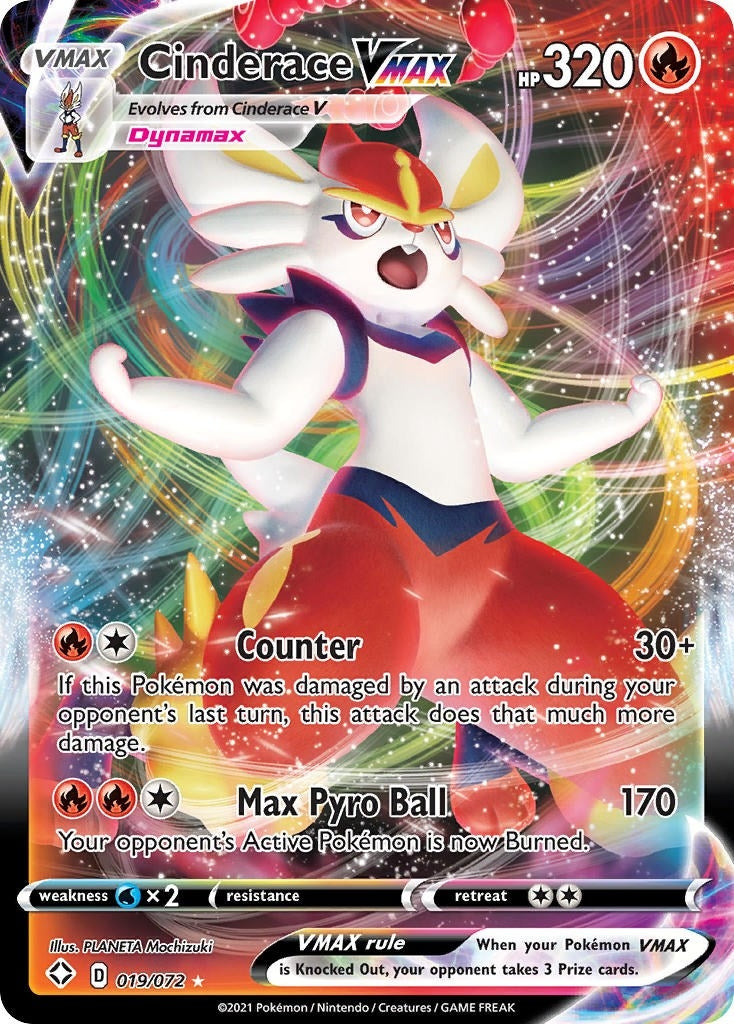 Cinderace VMAX (019/072) (Shining Fates)
