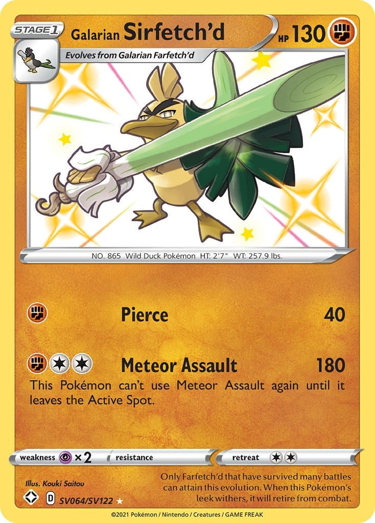 Galarian Sirfetchd (SV064/SV122) [SHFSV]