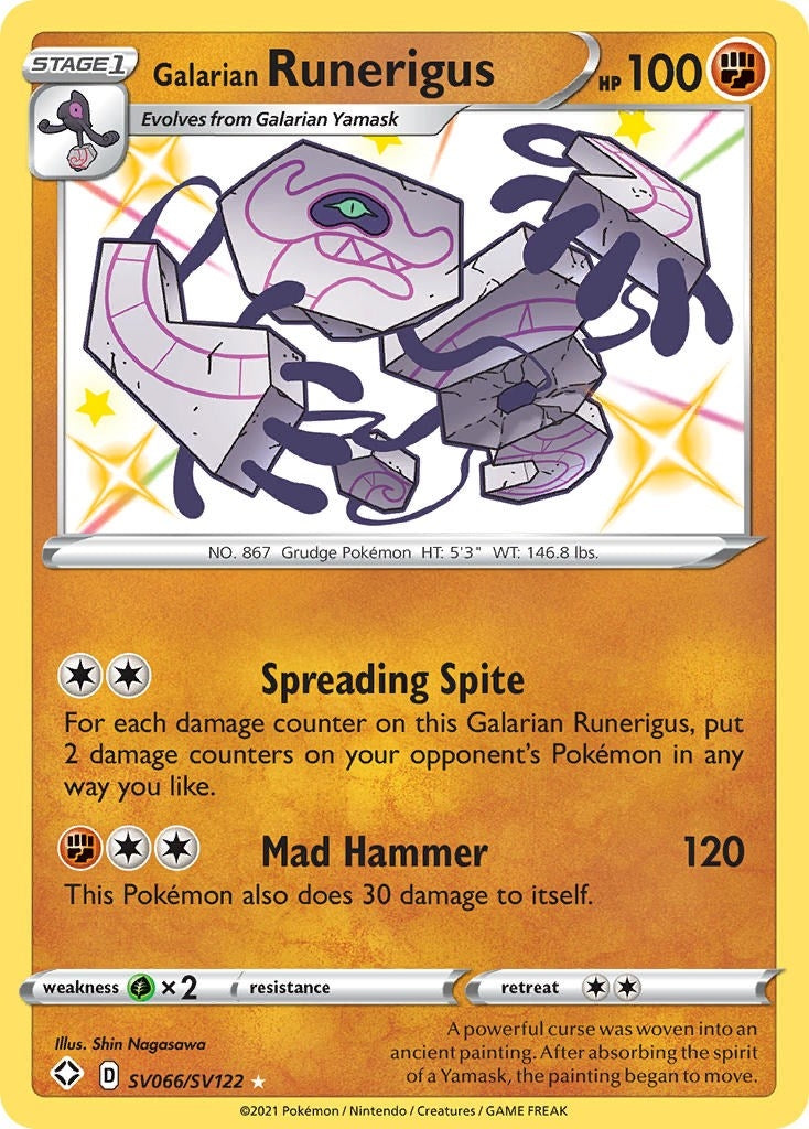 Galarian Runerigus (SV066/SV122) [SHFSV]