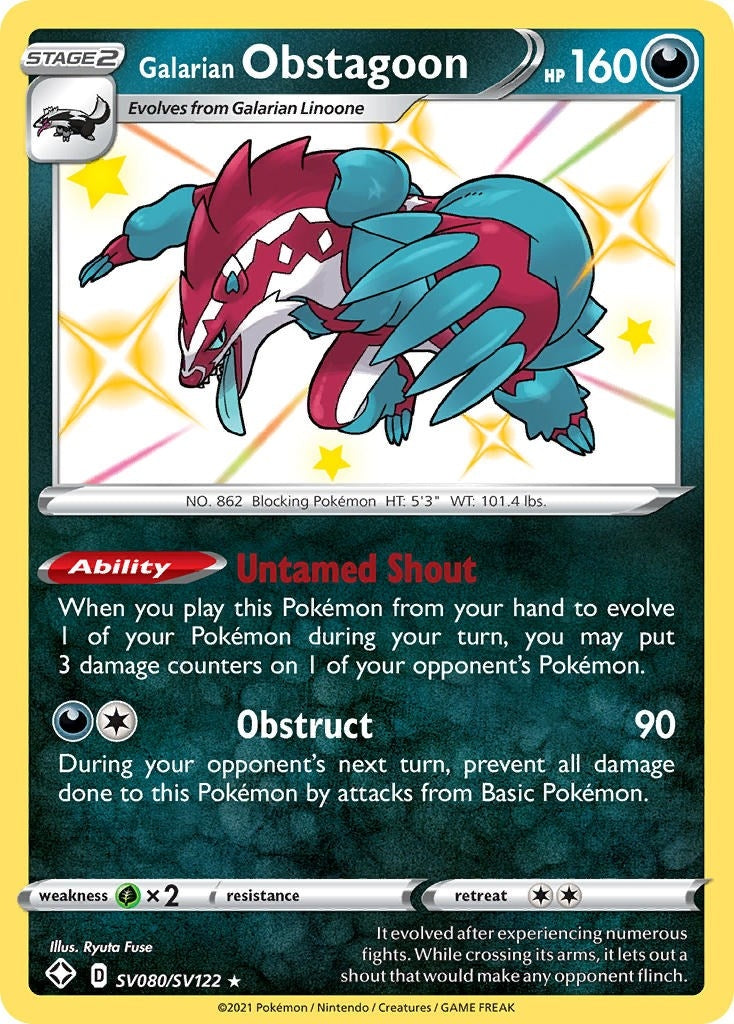 Galarian Obstagoon (SV080/SV122) [SHFSV]