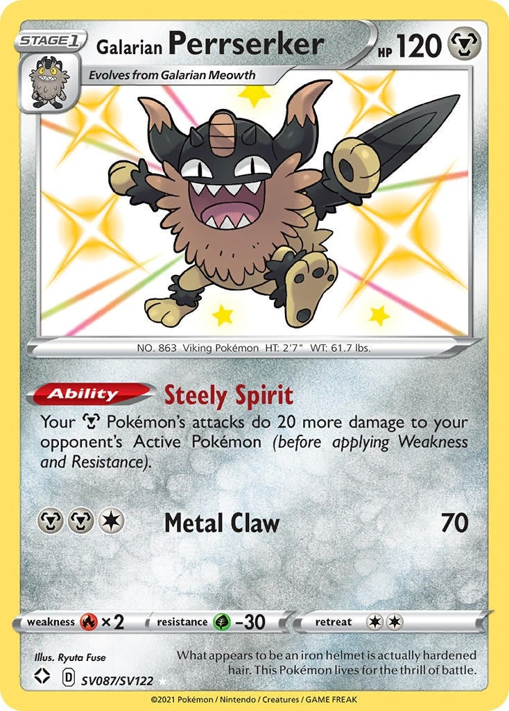 Galarian Perrserker (SV087/SV122) [SHFSV]