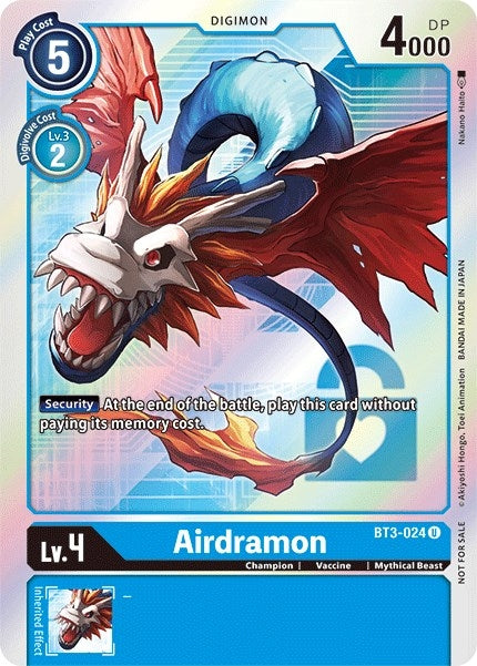 Image for Airdramon (Box Topper) [Release Special Booster]