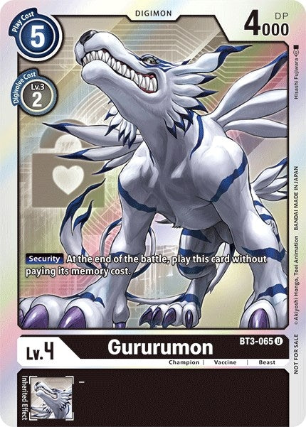 Image for Gururumon (Box Topper) [Release Special Booster]