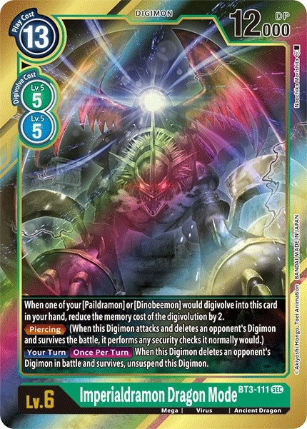Image for Imperialdramon Dragon Mode (Secret Rare) (Alternate Art) [Release Special Booster]