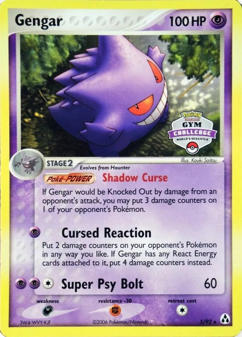 Gengar 5 92 Gym Challenge (005/092) [PR]
