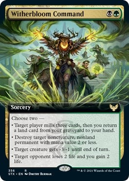 Witherbloom Command Extended Art (356) [STX]
