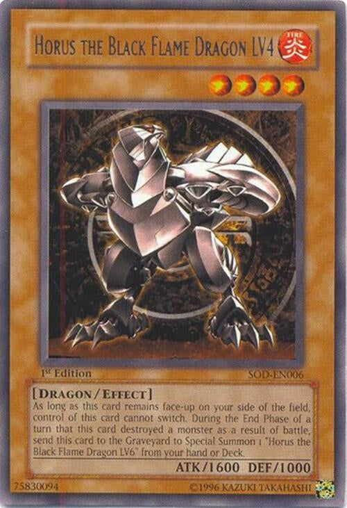 Horus The Black Flame Dragon LV4 (SOD-EN006)