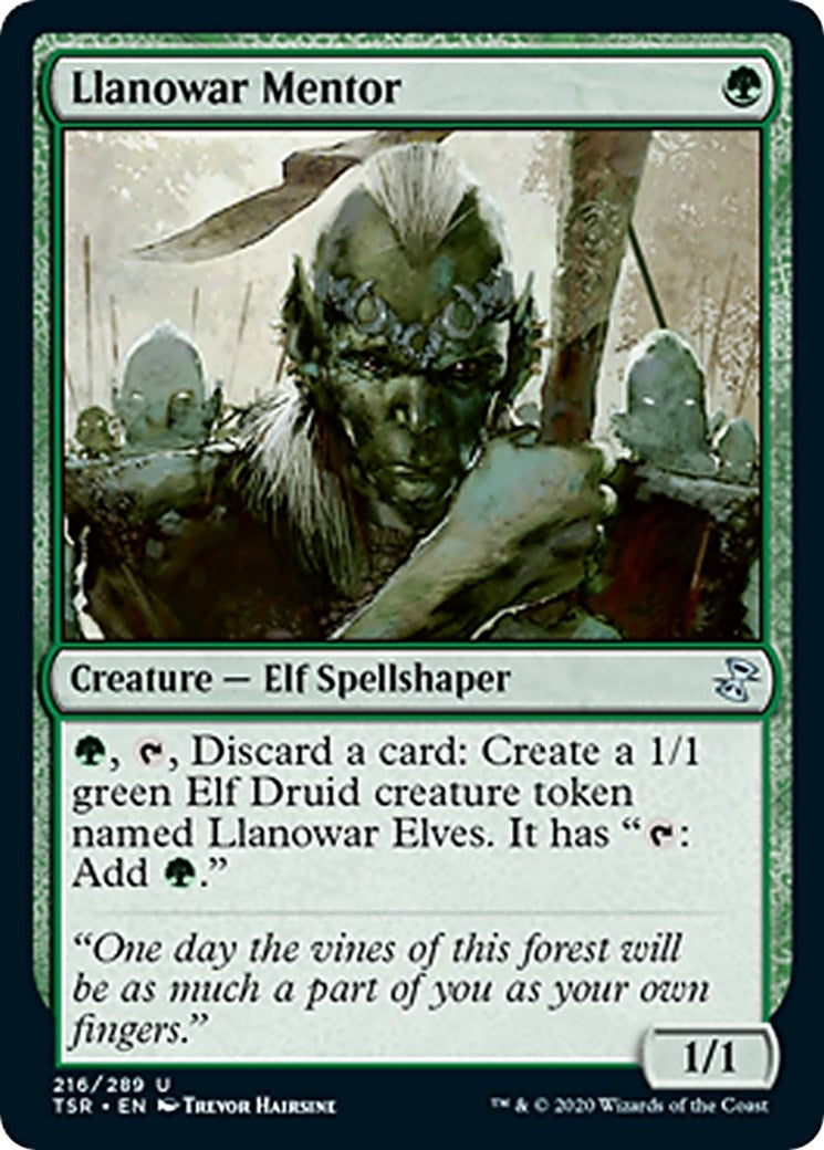 Llanowar Mentor [Time Spiral Remastered]