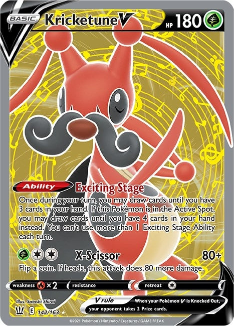 Kricketune V Full Art (142/163) [SWSH05]