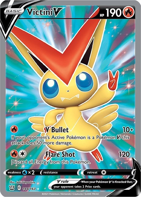 Victini V Full Art (144/163) [SWSH05]