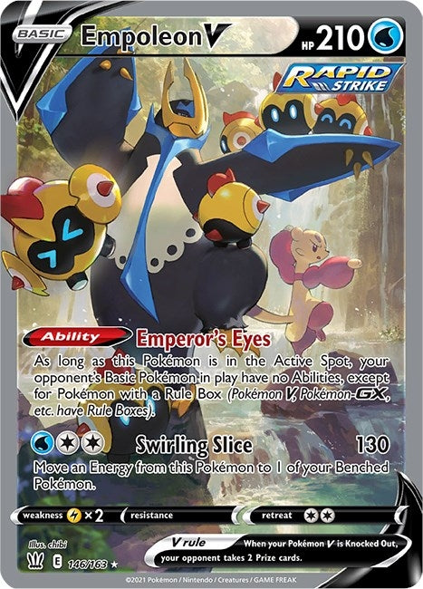 Empoleon V Alternate Full Art (146/163) [SWSH05]