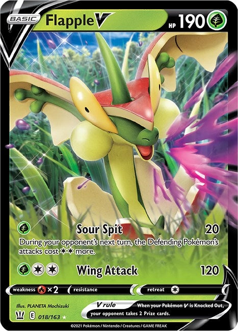 Flapple V (018/163) (SWSH05: Battle Styles)