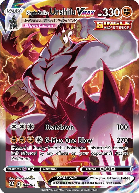 Single Strike Urshifu VMAX Alternate Art Secret (168/163) [SWSH05]