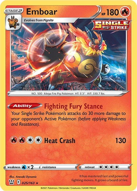 Emboar (025/163) [SWSH05]