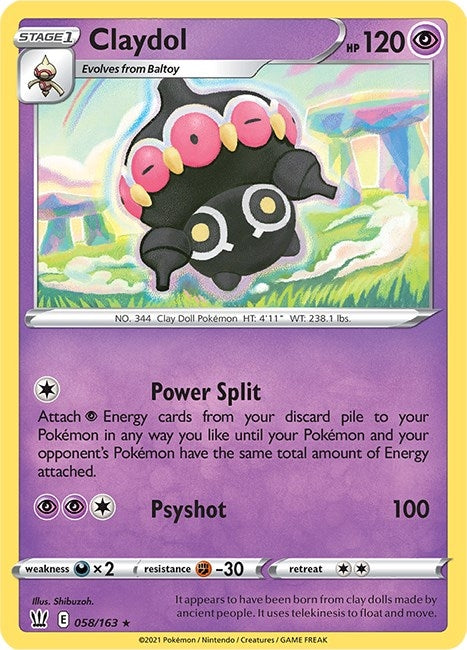 Claydol (058/163) (SWSH05: Battle Styles)