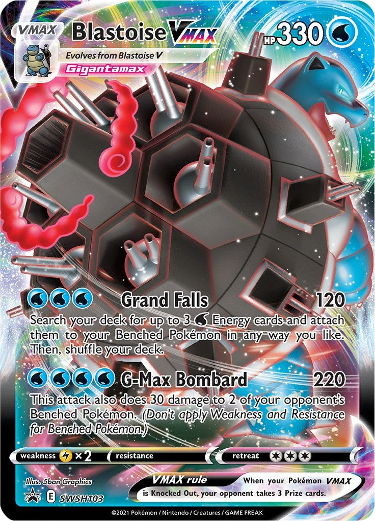 Blastoise VMAX - SWSH103 (SWSH103) (SWSH: Sword & Shield Promo Cards)
