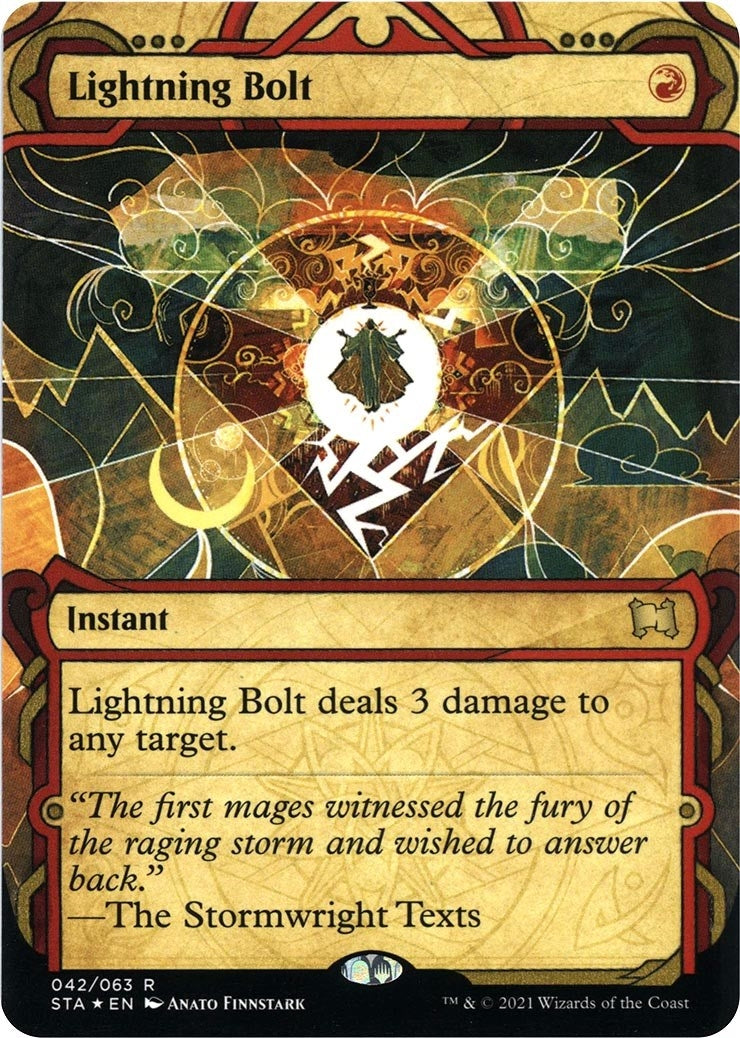 Lightning Bolt Foil Etched (42) [STA]
