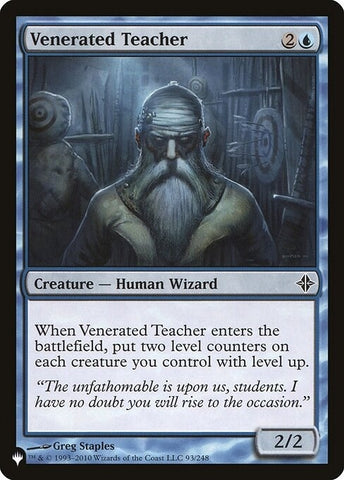 Venerated Teacher [The List]