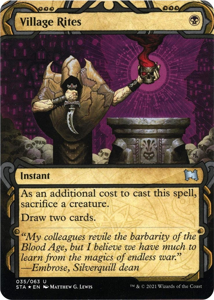Village Rites Foil Etched (35) [STA]
