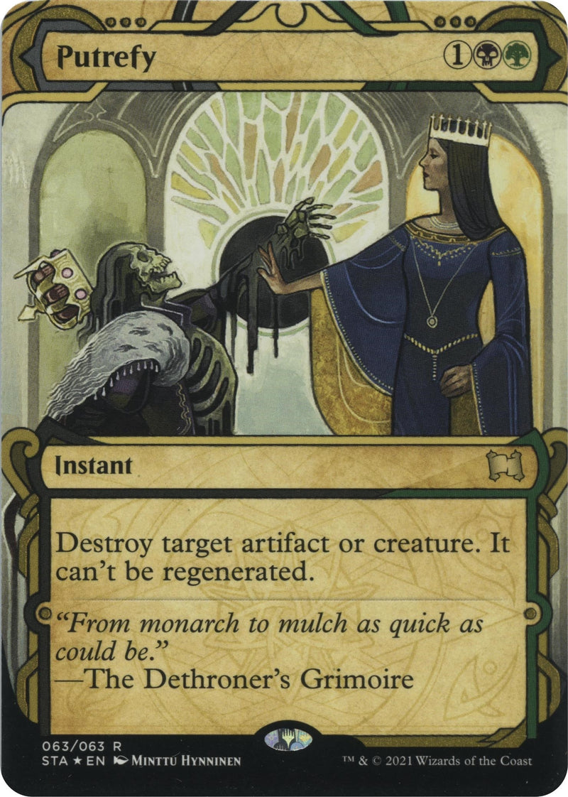Putrefy (Foil Etched) [Strixhaven: School of Mages Mystical Archive]