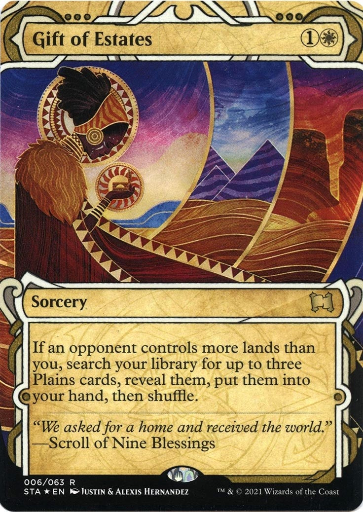 Gift of Estates (Foil Etched) [Strixhaven: School of Mages Mystical Archive]