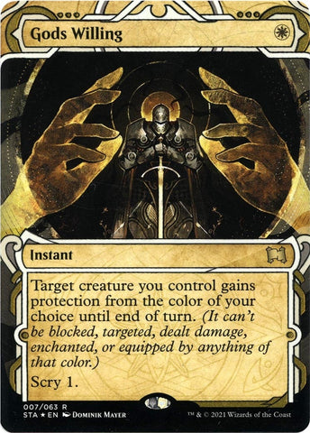 Gods Willing (Foil Etched) [Strixhaven: School of Mages Mystical Archive]