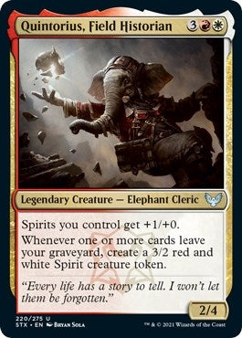 Quintorius, Field Historian [Strixhaven: School of Mages]