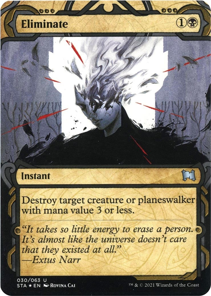 Eliminate (Foil Etched) [Strixhaven: School of Mages Mystical Archive]