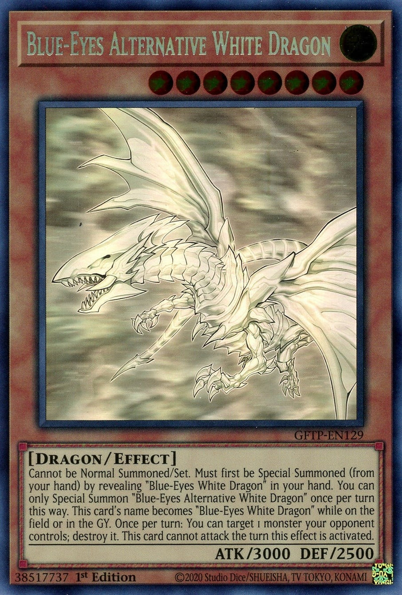 Blue Eyes Alternative White Dragon Ghost Rare (GFTP-EN129) [GFTP]