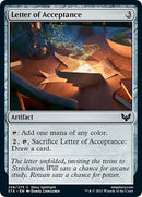 Letter of Acceptance [Strixhaven: School of Mages]