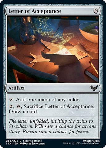 Letter of Acceptance [Strixhaven: School of Mages]
