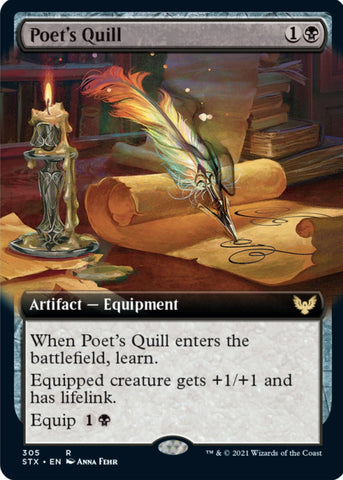 Poet's Quill (Extended Art) [Strixhaven: School of Mages]