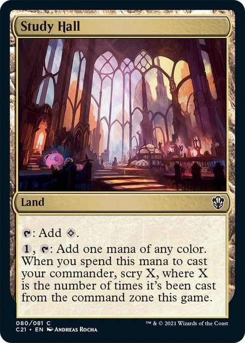 Study Hall [Commander 2021]