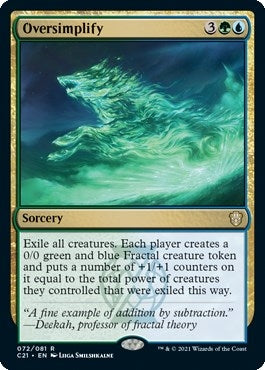 Oversimplify [Commander 2021]