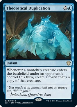 Theoretical Duplication [Commander 2021]