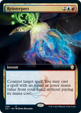 Reinterpret (Extended Art) [Commander 2021]