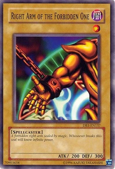 Right Arm of the Forbidden One (DB1-EN137) [DB1]