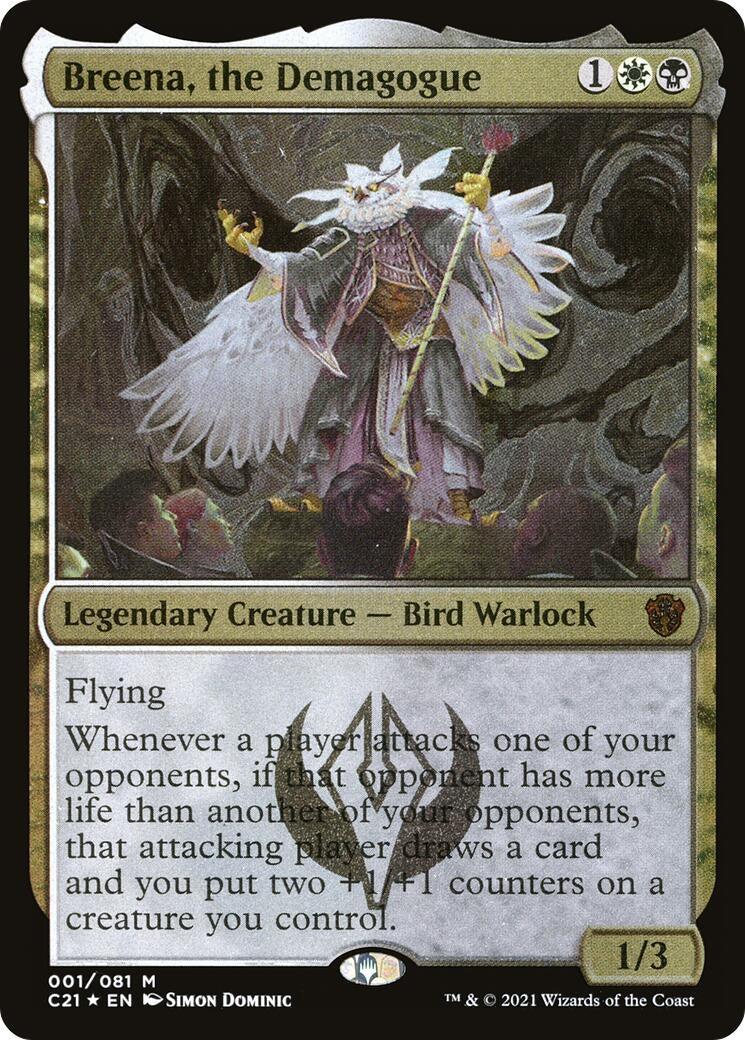 Breena the Demagogue Display Commander Thick Stock (1) [C21]